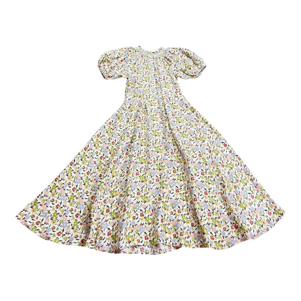 THE GREAT. The Hyacinth Silk Maxi Dress Floating Petals Floral Size 1/S - Picture 4 of 7